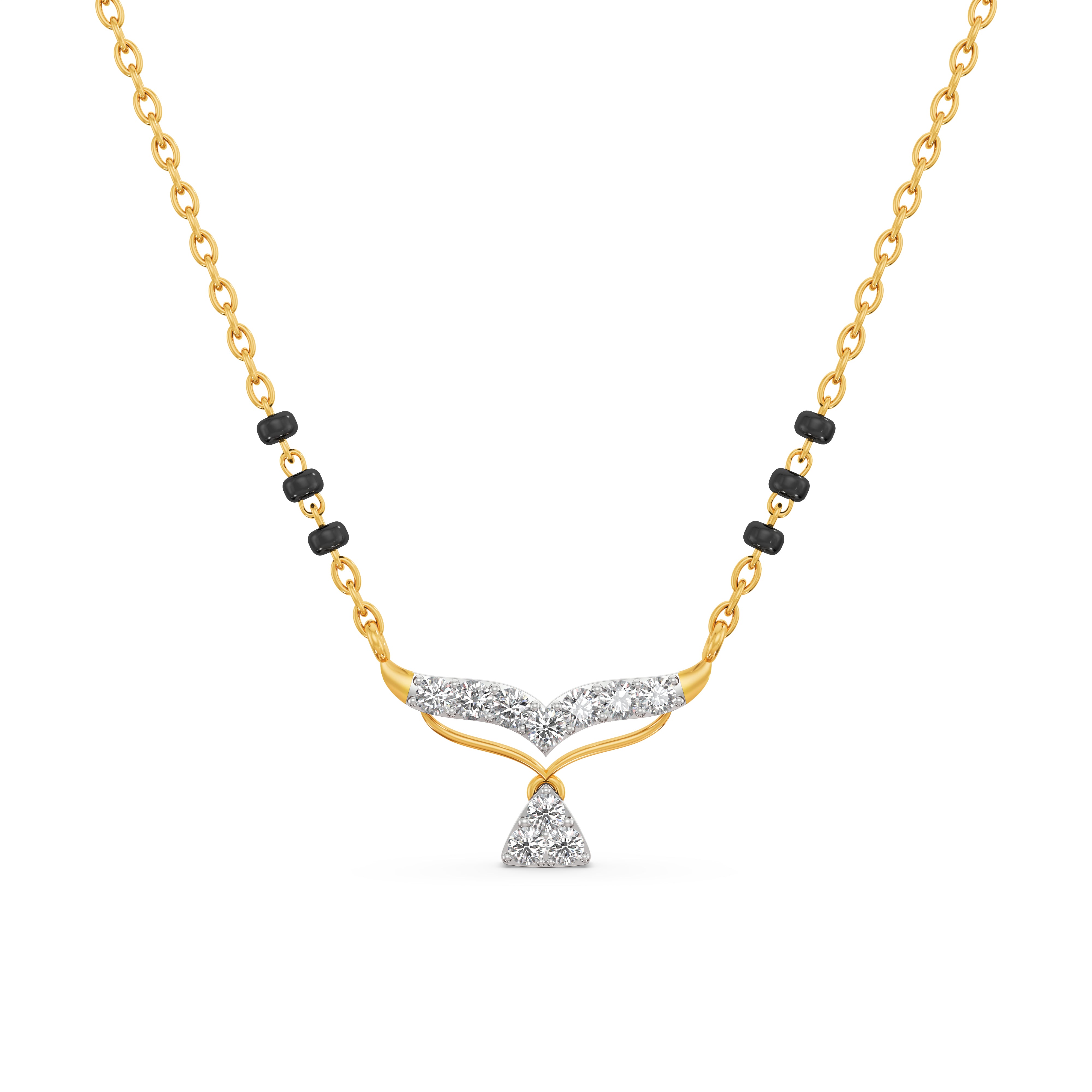 Eternal Love 9KT Gold Laboratory Grown Diamond Mangalsutra