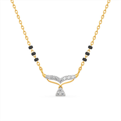 Eternal Love 9KT Gold Lab Grown Diamond Mangalsutra