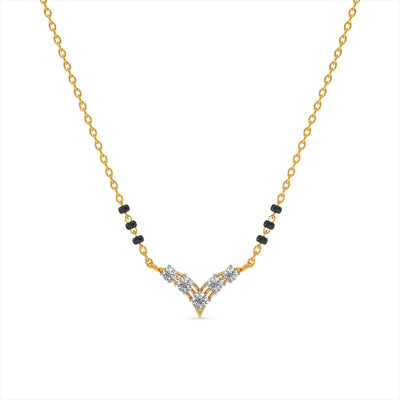 Kiara 9KT Gold Lab Grown Diamond Mangalsutra