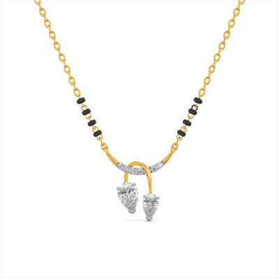 Prisha Dewdrop 9KT Gold Lab Grown Diamond Mangalsutra