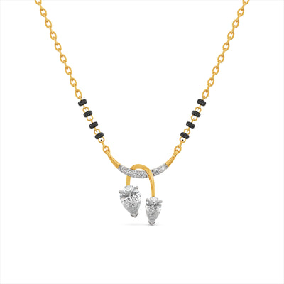 Prisha Dewdrop 9KT Gold Lab Grown Diamond Mangalsutra