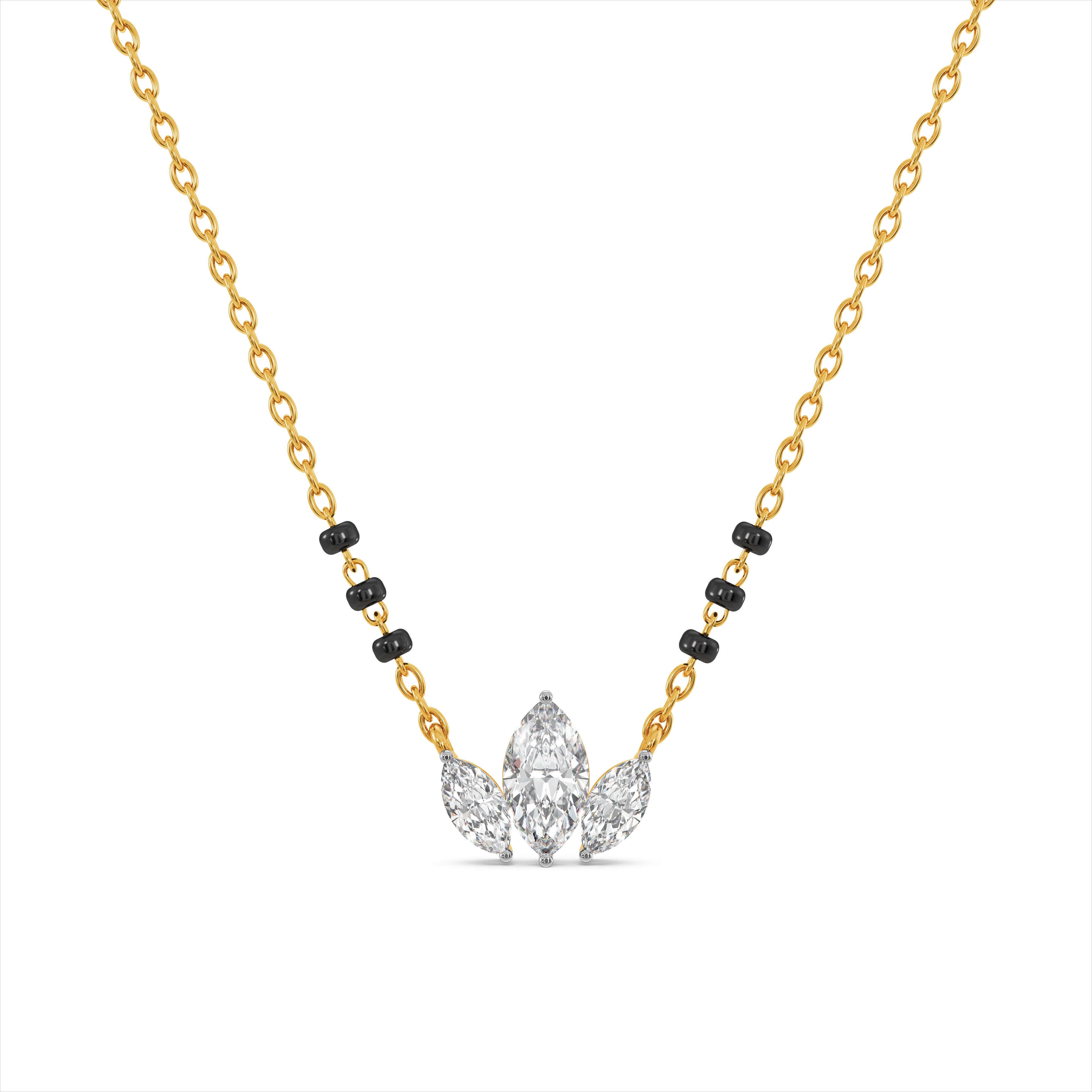 Amrita's Favourite 9KT Gold Laboratory Grown Diamond Mangalsutra