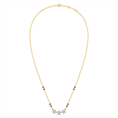 Bloom Arc 9KT Gold Lab Grown Diamond Mangalsutra