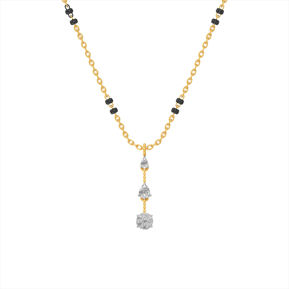 Amora Linked Spark 9KT Laboratory-Grown Diamond Mangalsutra