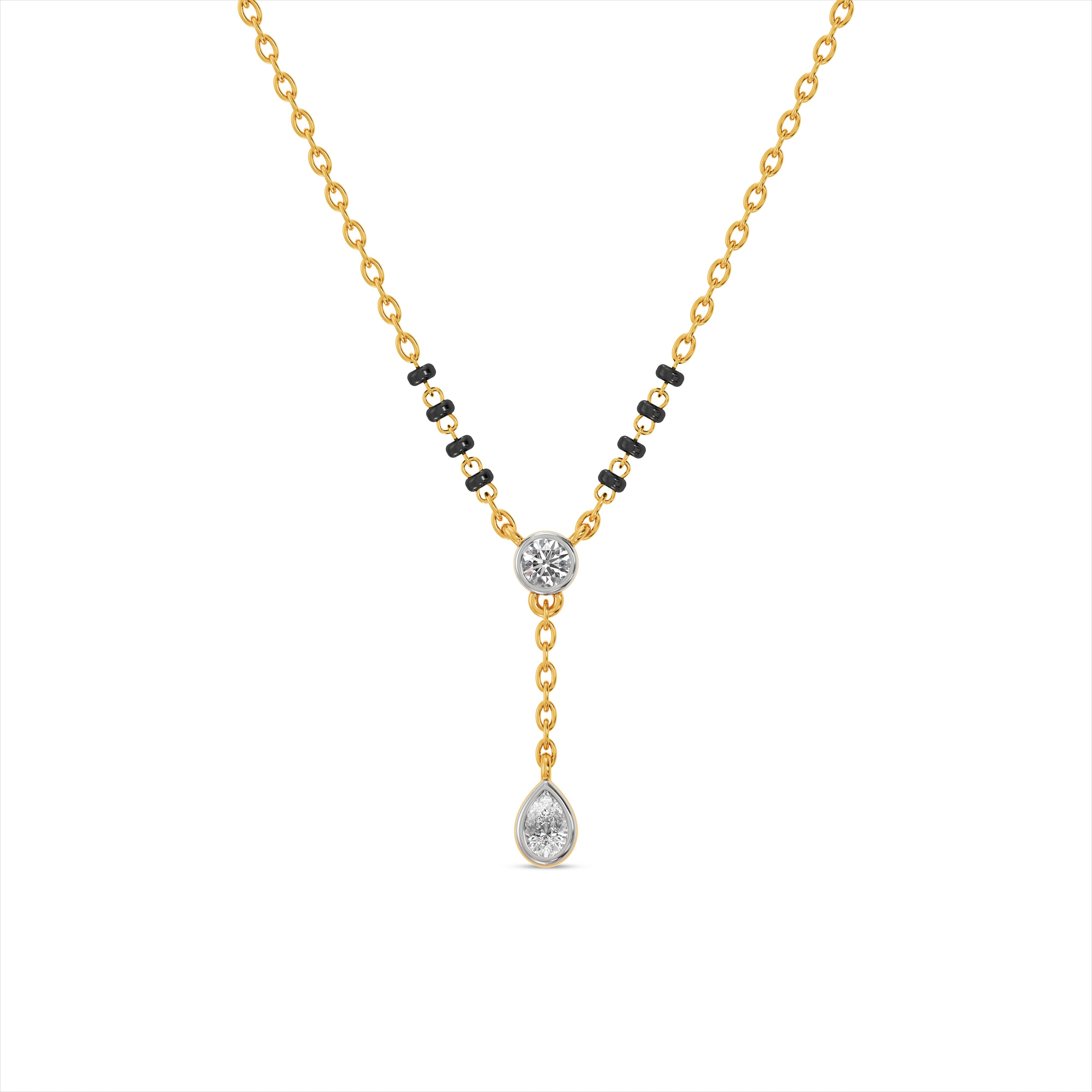 Pure Vow Teardrop 9KT Laboratory Grown Diamond Mangalsutra
