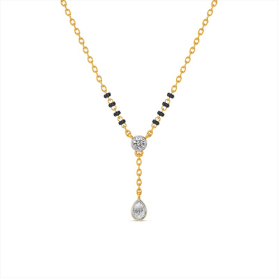 Pure Vow Teardrop 9KT Lab Grown Diamond Mangalsutra