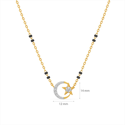 Celeste Spark 9KT Lab Grown Diamond Mangalsutra