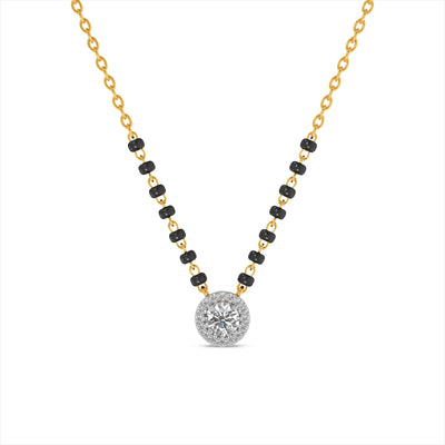 Sacred Sparkle 9KT Diamond Bead Mangalsutra