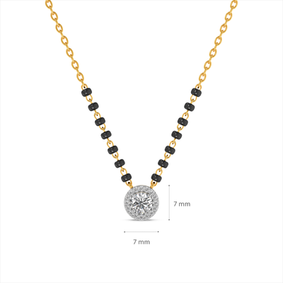 Sacred Sparkle 9KT Diamond Bead Mangalsutra