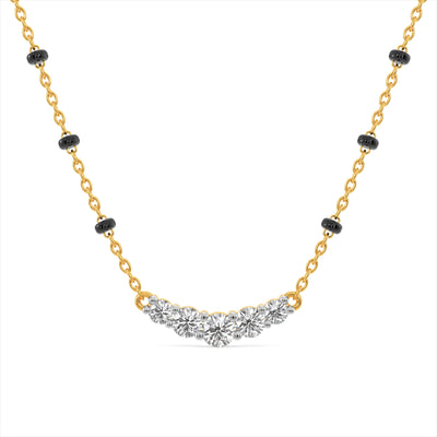Urban Arc 9KT Gold Lab Grown Diamond Mangalsutra
