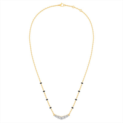 Urban Arc 9KT Gold Lab Grown Diamond Mangalsutra