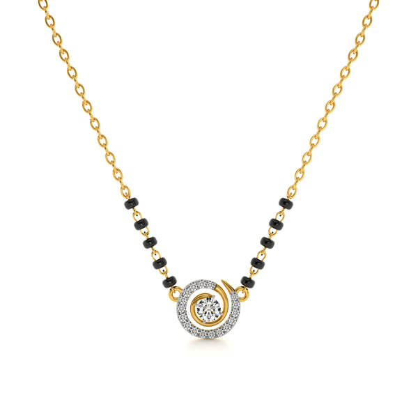 Circle of Love 9KT Gold Lab Grown Diamond Mangalsutra
