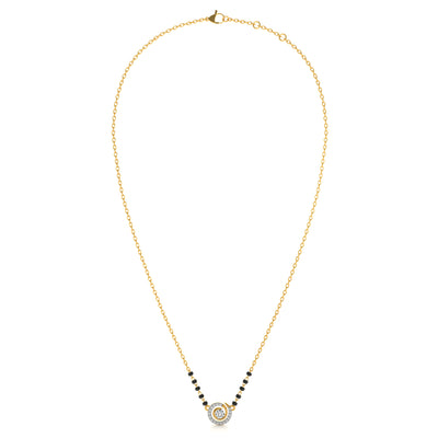 Circle of Love 9KT Gold Lab Grown Diamond Mangalsutra