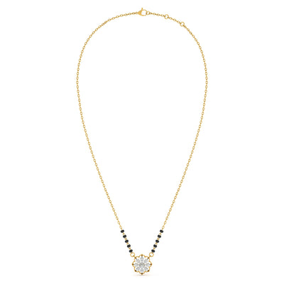 Bloom Glow Heritage 9KT Gold Lab Grown Diamond Mangalsutra
