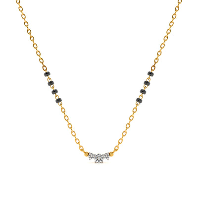 Trinity Grace 9KT Gold Lab Grown Diamond Mangalsutra