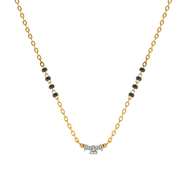 Trinity Grace 9KT Gold Lab Grown Diamond Mangalsutra
