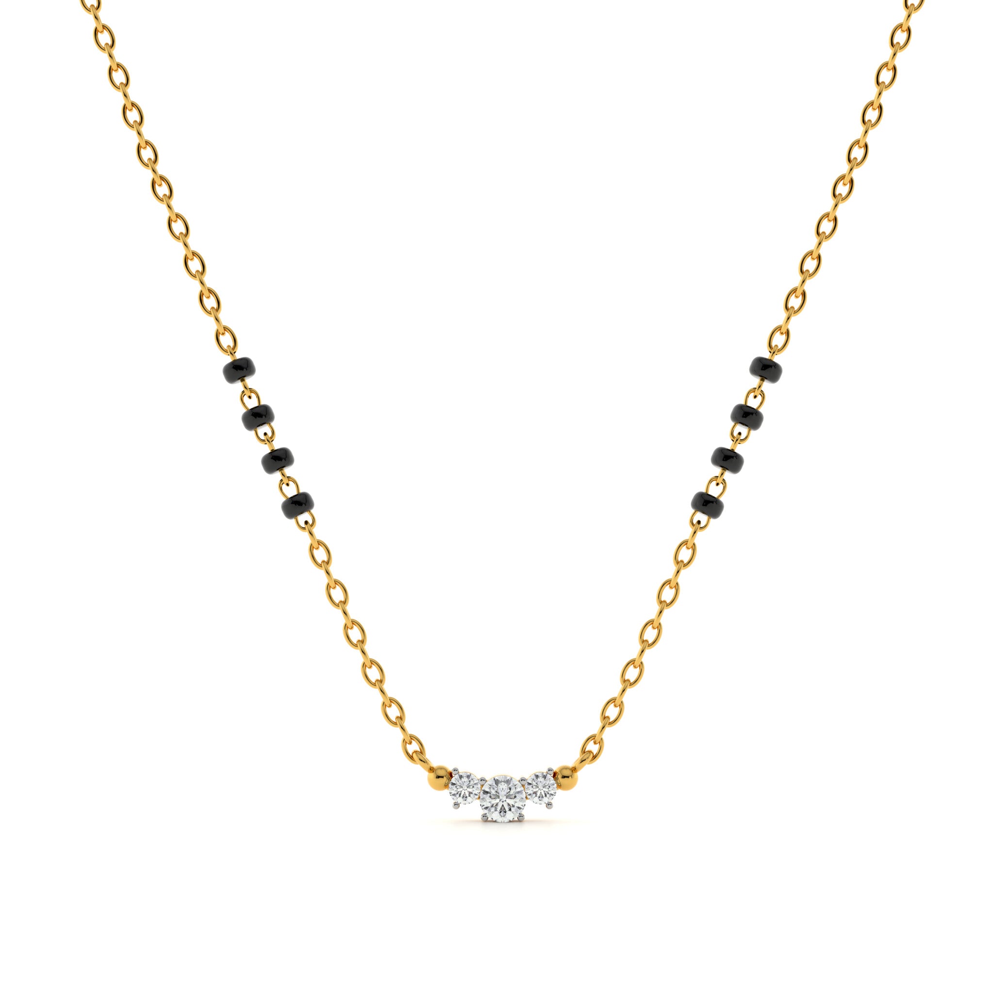Trinity Grace 9KT Gold Laboratory Grown Diamond Mangalsutra