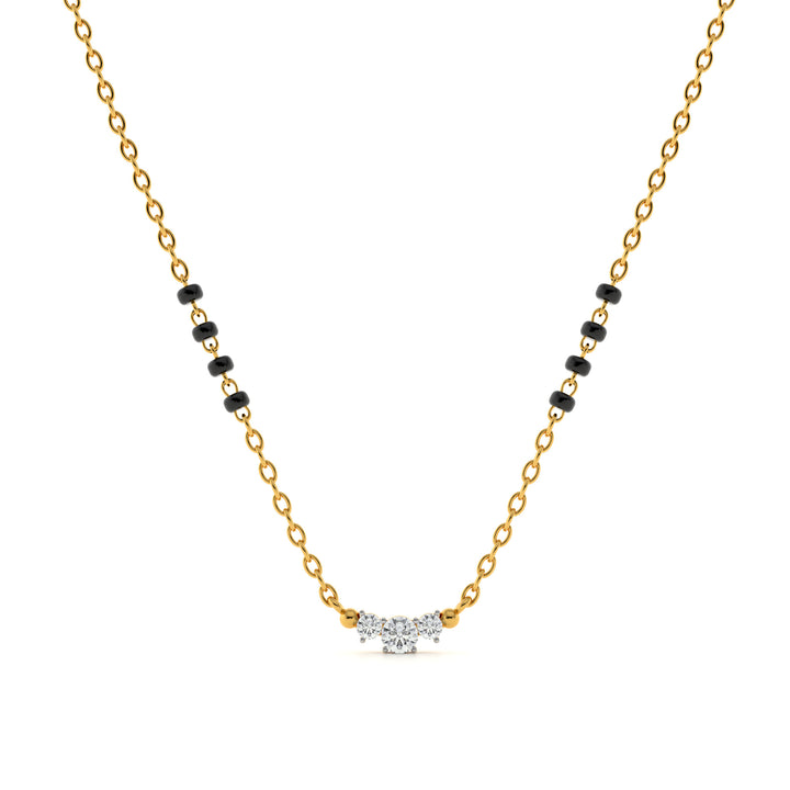 Trinity Grace 9KT Gold Lab Grown Diamond Mangalsutra  - 2