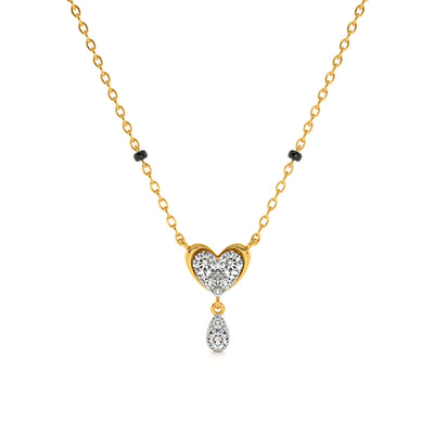 Charmheart Drizzle 9KT Gold Lab Grown Diamond Mangalsutra