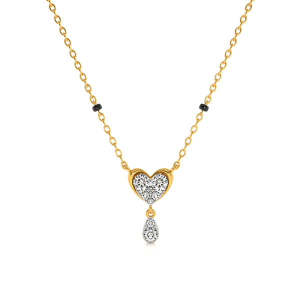 Charmheart Drizzle 9KT Gold Lab Grown Diamond Mangalsutra