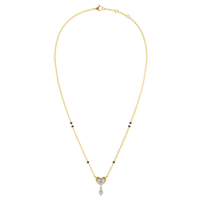 Charmheart Drizzle 9KT Gold Lab Grown Diamond Mangalsutra