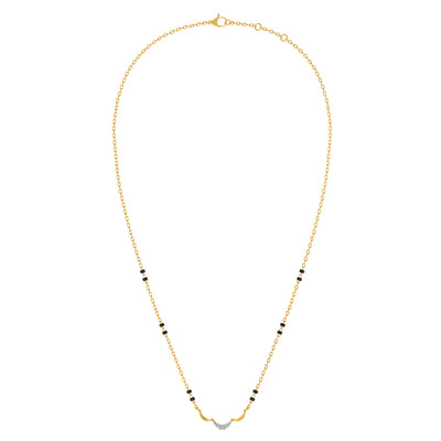 Bondwave Glow 9KT Gold Lab Grown Diamond Mangalsutra