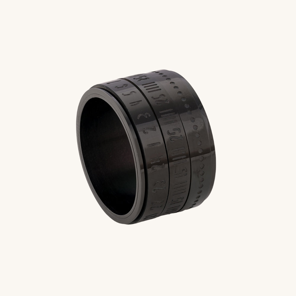 Arabic Numerals Punk Men's Ring - view 4