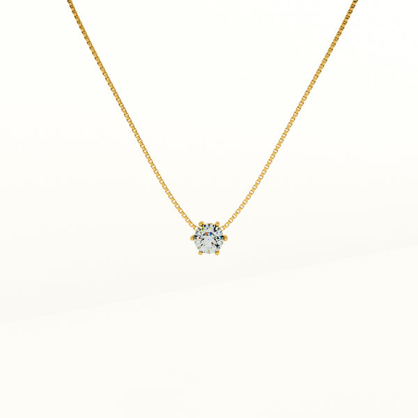 Delicate Diamond Studded Necklace