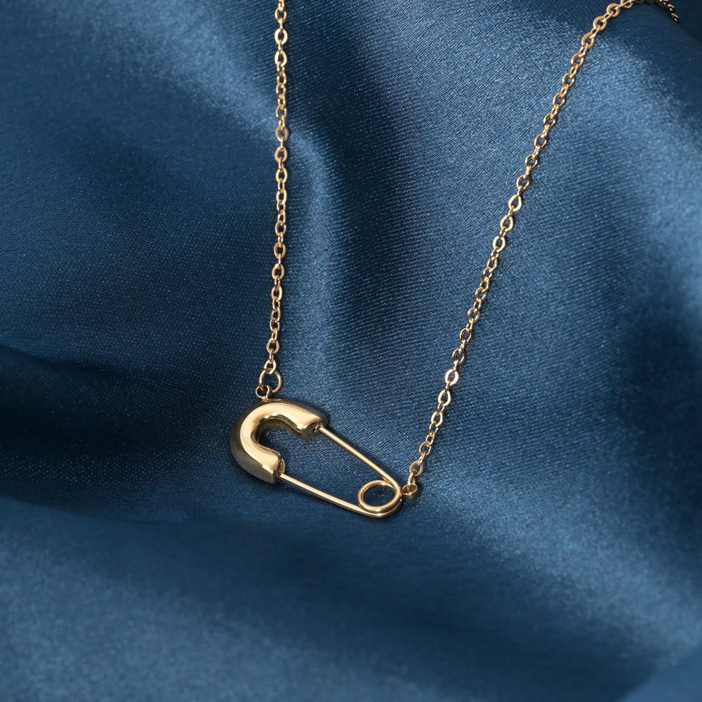Safety Pin Necklace - view 3