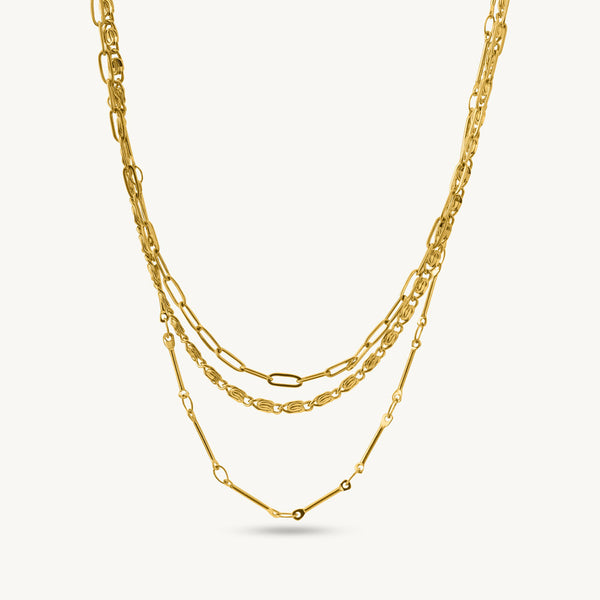 Golden Glow Layered Luxe Necklace