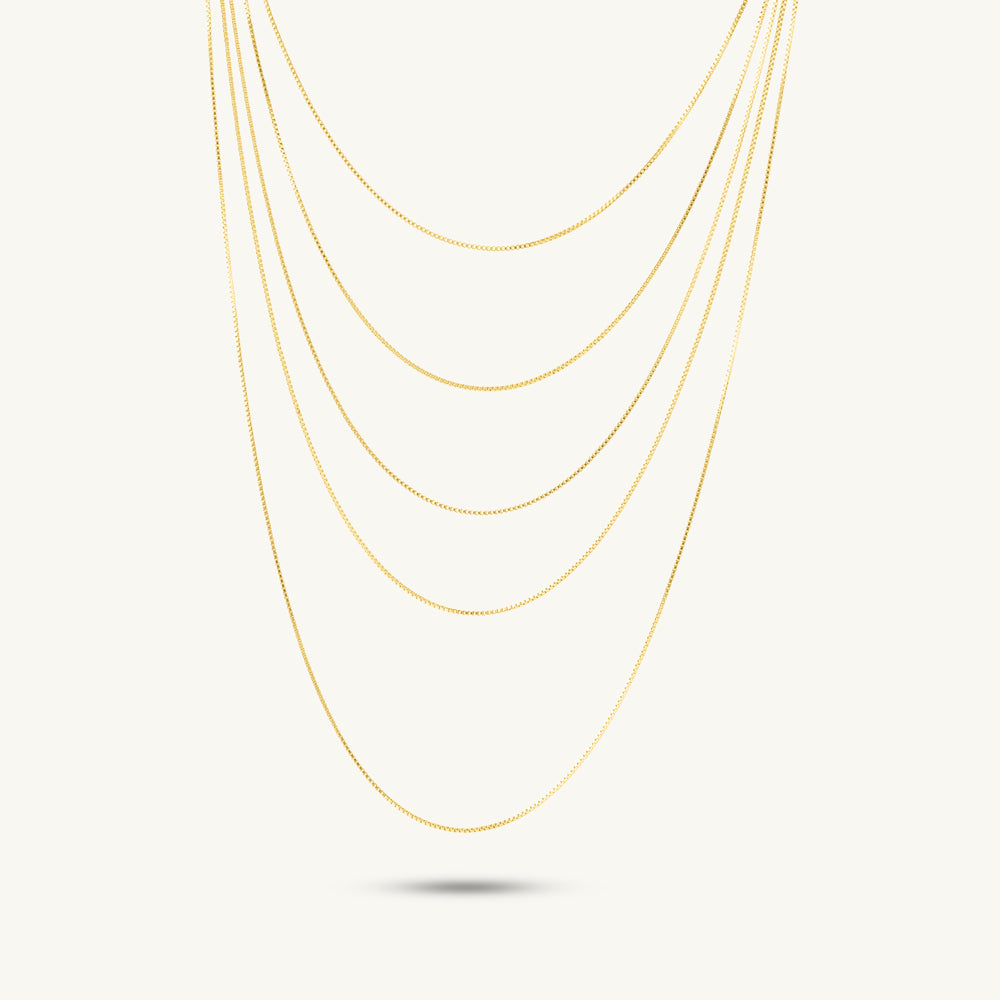 Golden Drapes Layered Chain Necklace