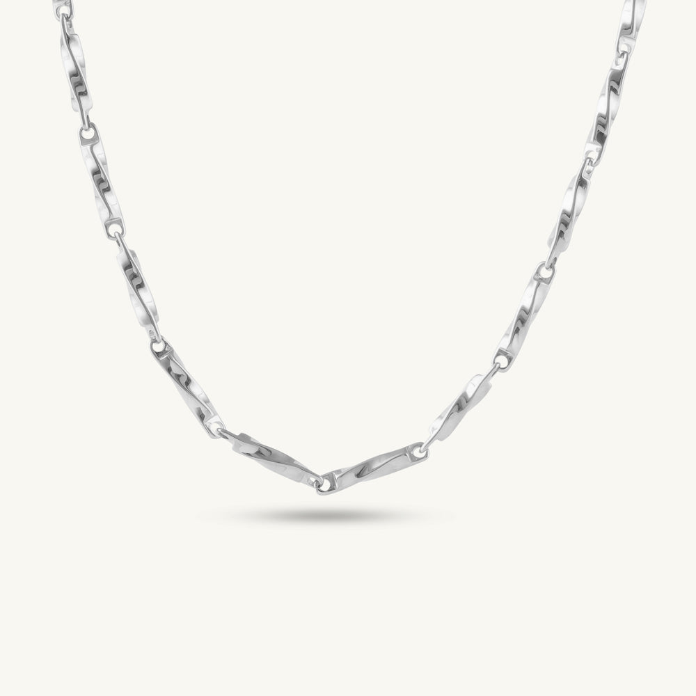Facet Flow Silver Chain