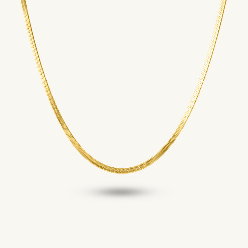 Luxe Flat Snake Chain Necklace