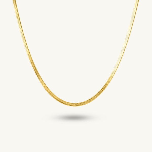 Luxe Flat Snake Chain Necklace