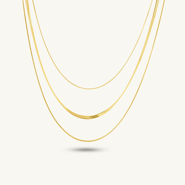 Triple Layered Chain Necklace