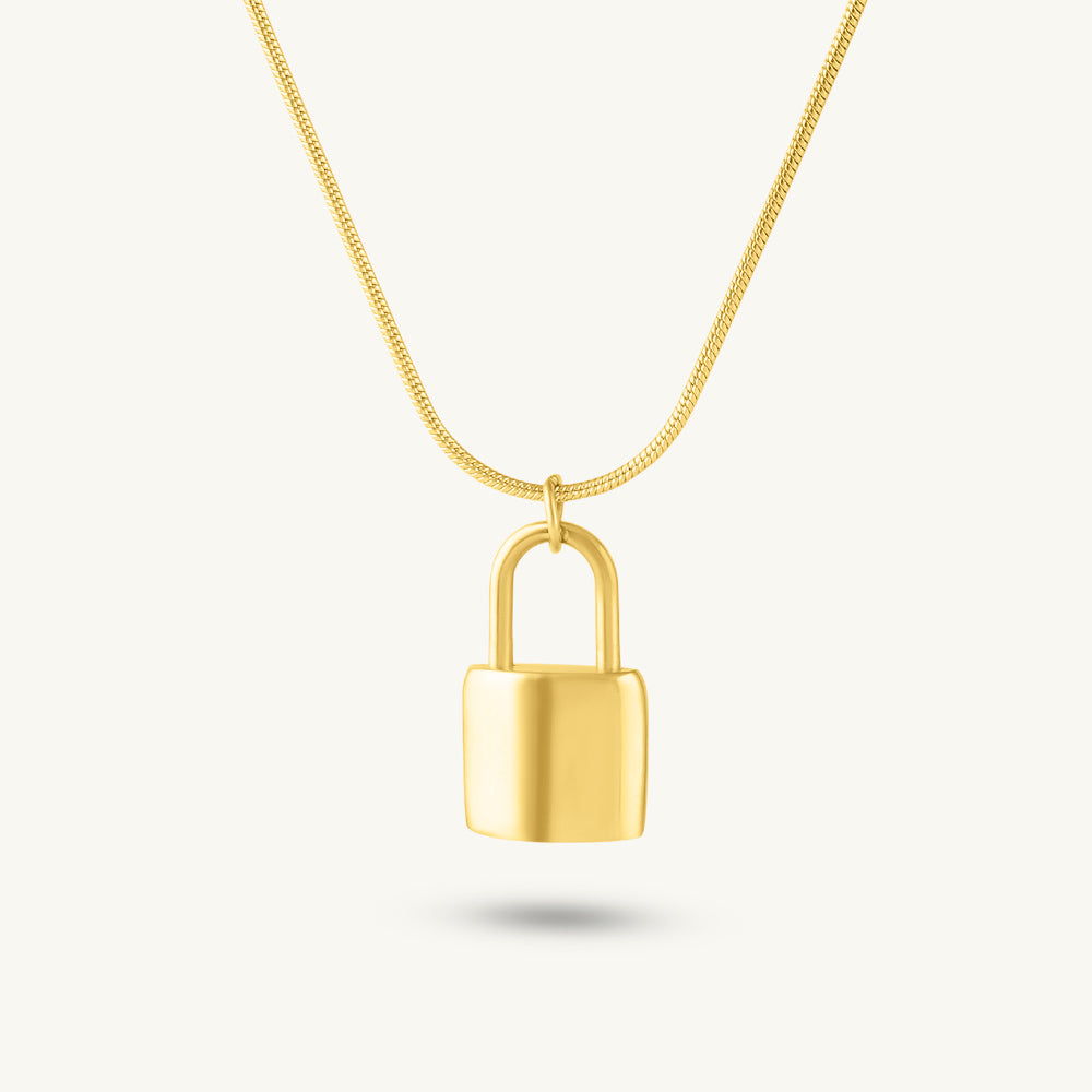 Secure Love Padlock Necklace