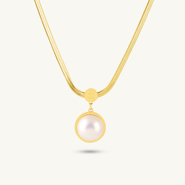 Radiant Orb Shine Pendant Necklace