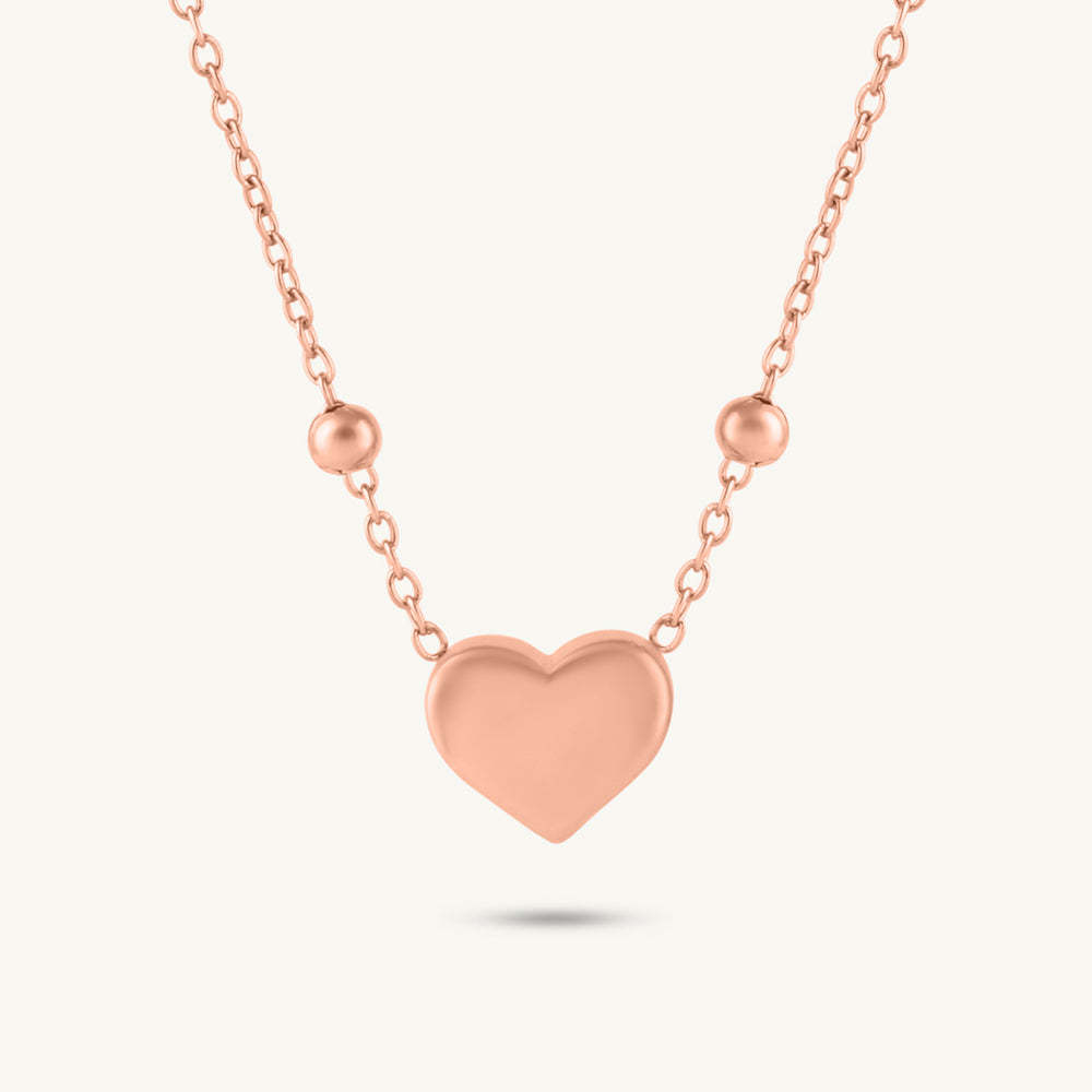 Serene Heart Charm Necklace