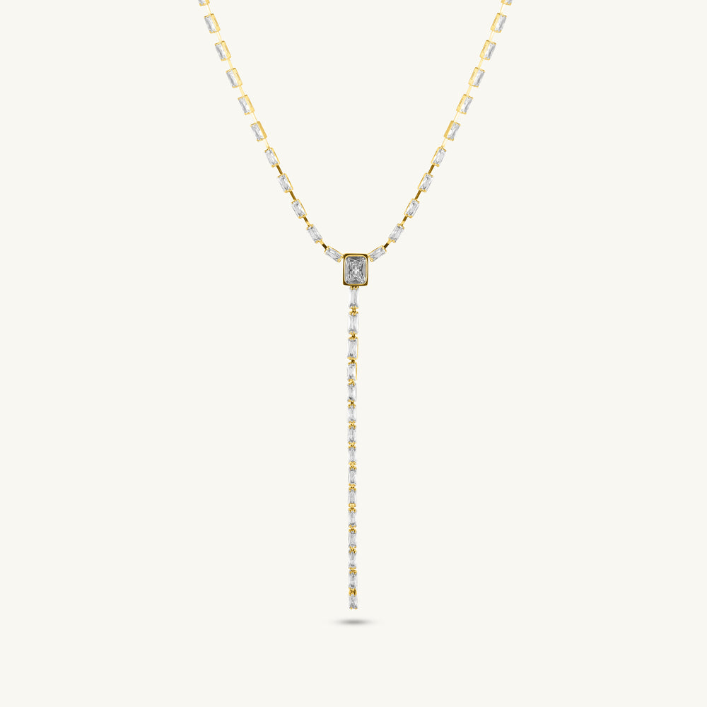 Regal Square Cascade Necklace