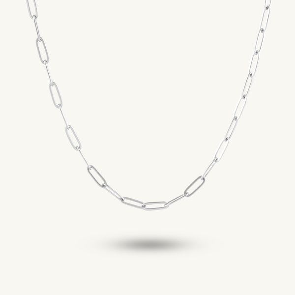 Urban Edge Silver Link Necklace