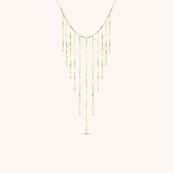 Sunbeam Tassel Drop Necklace