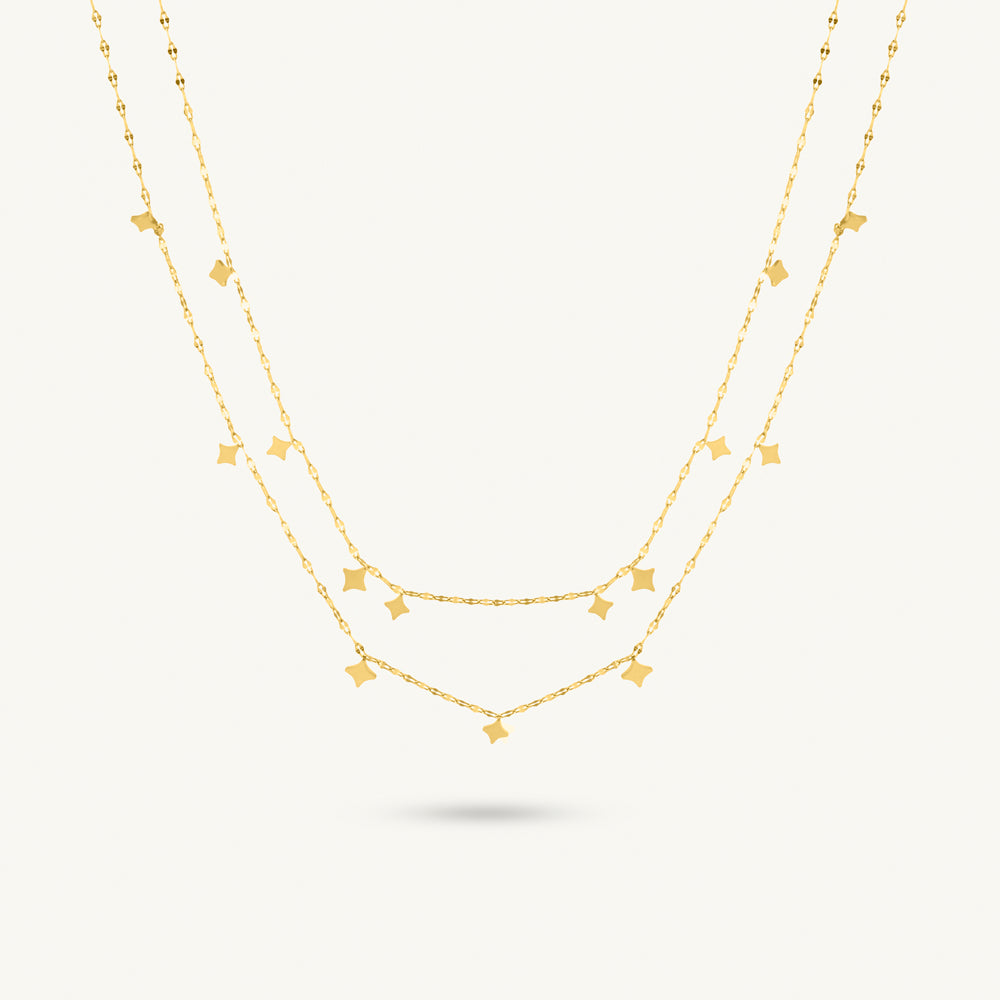 Eclipse Tiered Star Necklace