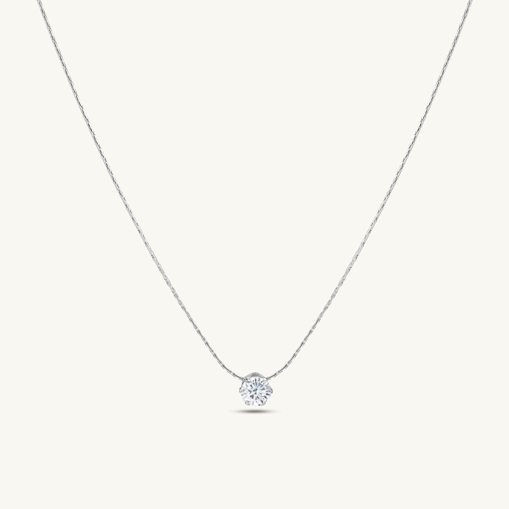 Classic Solitaire Necklace