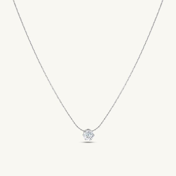 Classic Solitaire Necklace