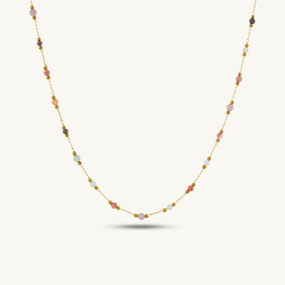 Celestial Glow Multi-Stone Necklace