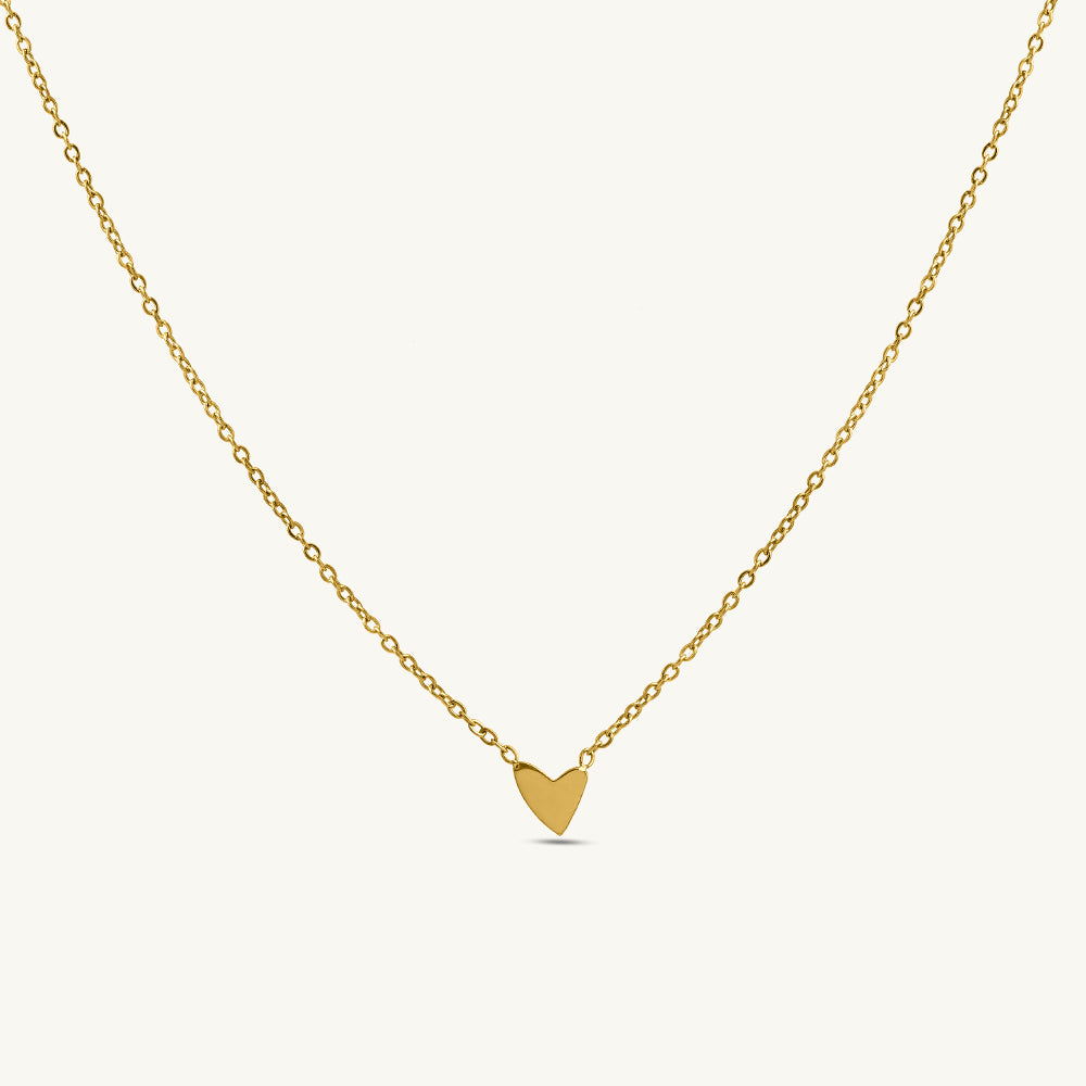 Sleek Mini Heart Pendant Necklace