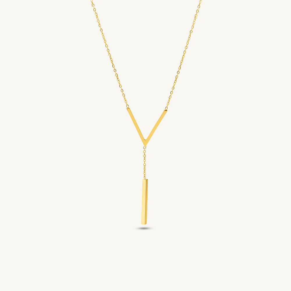 Radiant Bar Lariat Necklace