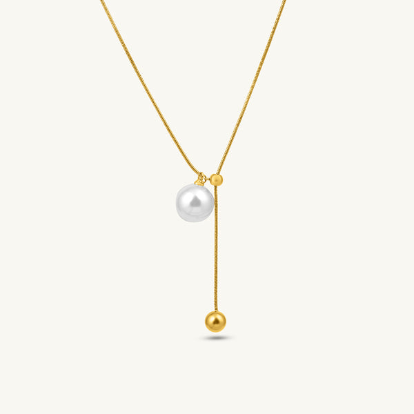 Elegant Pearl Glow Pendant Necklace