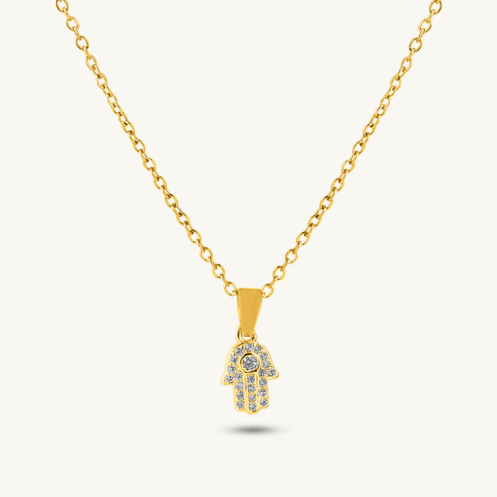 Radiant Hamsa Hand Necklace