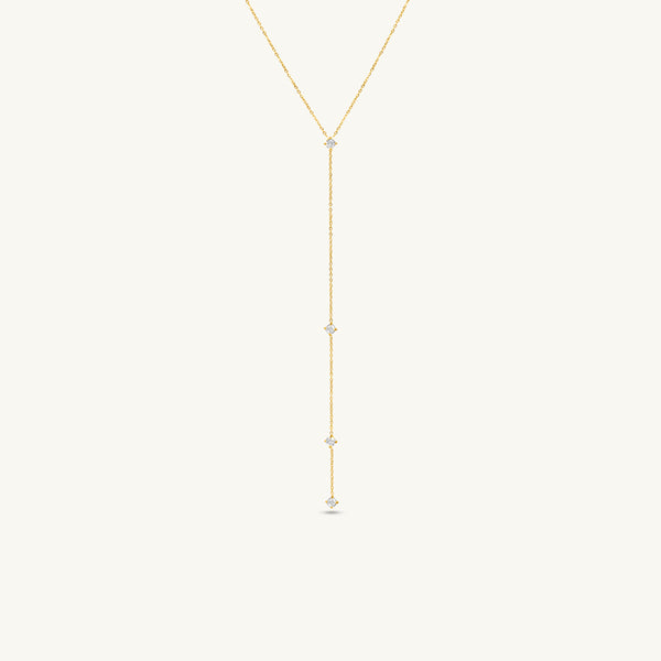 Dainty Crystal Drop Necklace